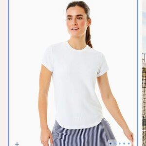 Addison Bay Active Mesh Palmetto Short Sleeve white M